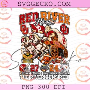 Red River Rivalry 2026 Oklahoma Sooners PNG - Vintage Red River Rivalry Oklahoma beat Texas October 10 2026 PNG