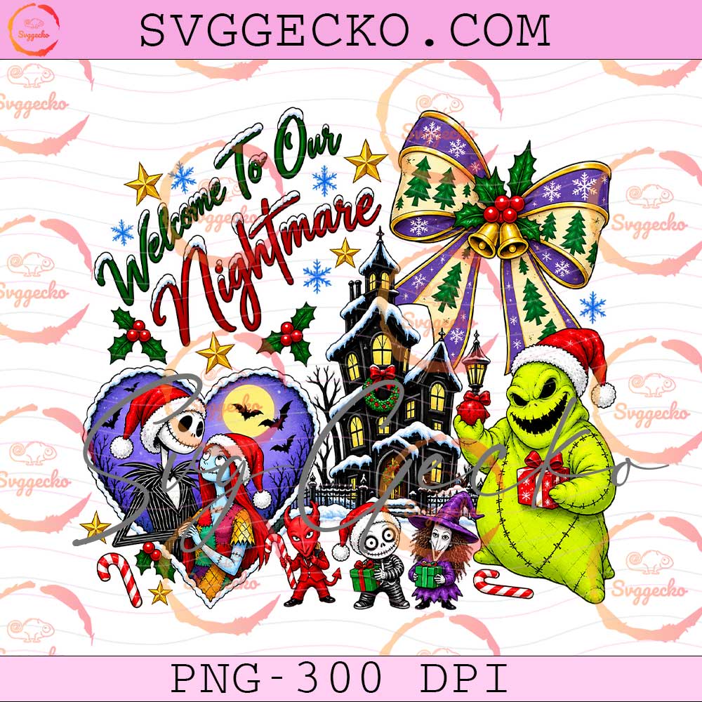 Retro Welcome To Our Nightmare PNG - Jack Skellington Christmas PNG Digital Download Retro Welcome To Our Nightmare PNG - Jack Skellington Christmas PNG Digital Download